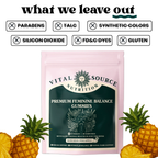 Gummies diététiques équilibrantes pour femmes Ananas d'Hawaï